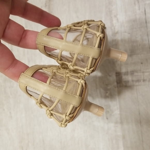 💕CULT GAIA💕 Kenny Pump Mule ~ Pointed Toe Basket Weave Leather Sand EU 41 NWT - Picture 12 of 16